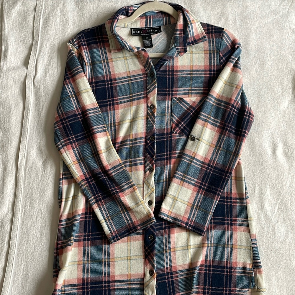 Plaid flannel dress